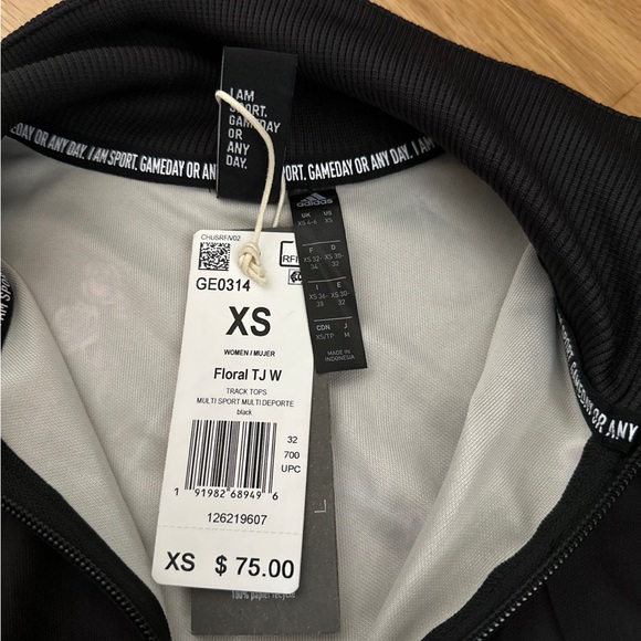 Adidas women floral rose track jacket - Picture 10 of 11